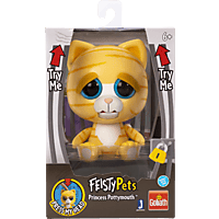 GOLIATH Feisty Pets - Yellow Cat 10cm Plüschtier, Mehrfarbig