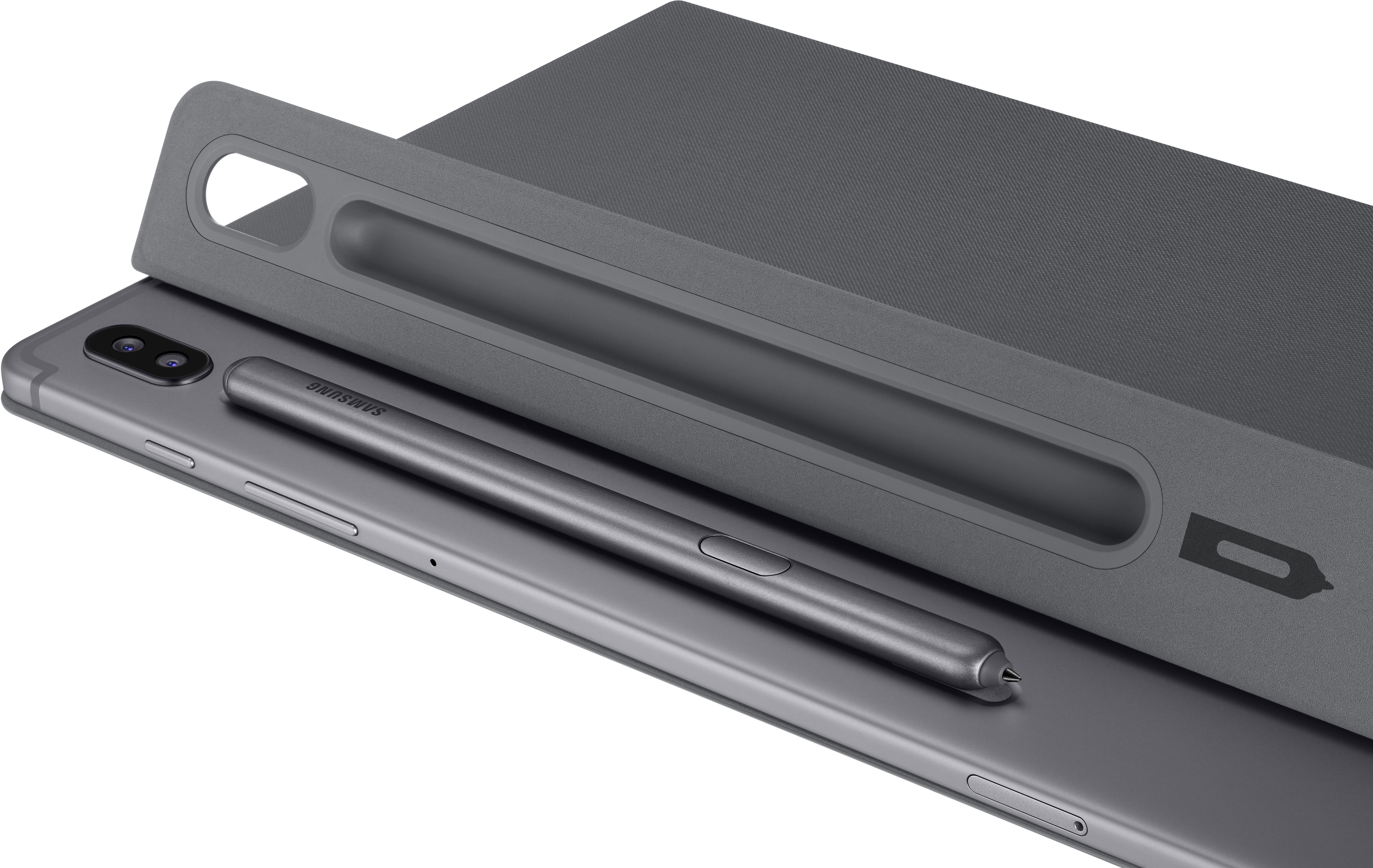 SAMSUNG Bookcover - Étui portefeuille (Gris)