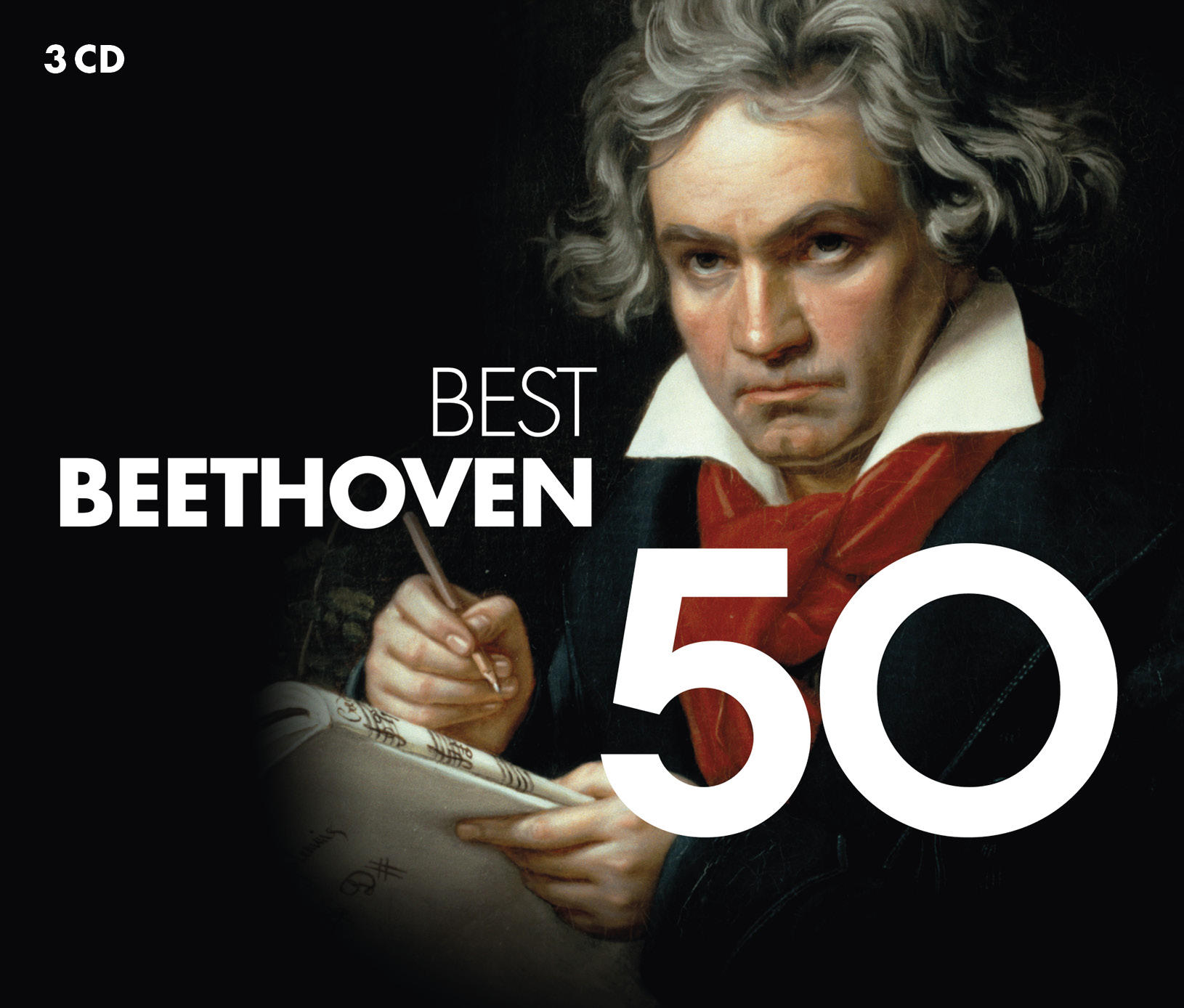Albumcover, Bild von Beethoven mit Text 