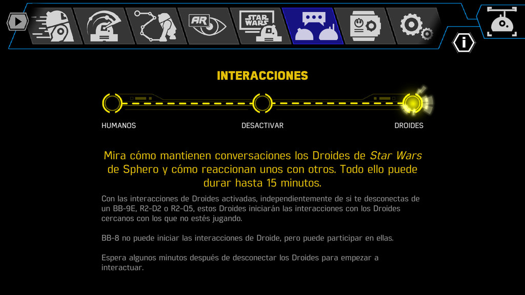 Robot - Sphero Star Wars BB-9E, Compatible con App, Negro