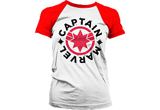 Marvel Girlie T-Shirt Captain Marvel Round Shield
