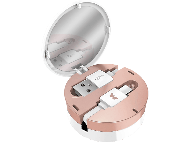 SBS USB / USB-C-kabel Mirror Wit (TESLCABLEMIRRORTC)