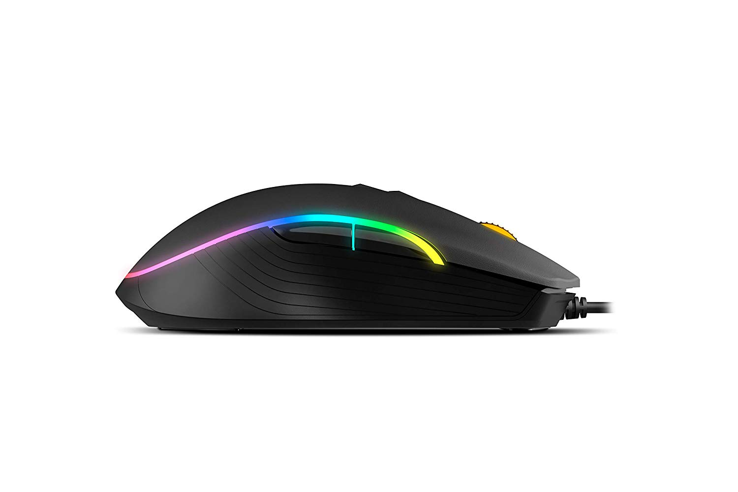 Ratón gaming - Krom KANE - RGB Óptico, 4000 DPI, Negro