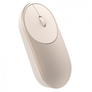 Ratón inalámbrico - HLK4008GL MI PORTABLE MOUSE (GOLD), 10 m, Blanco