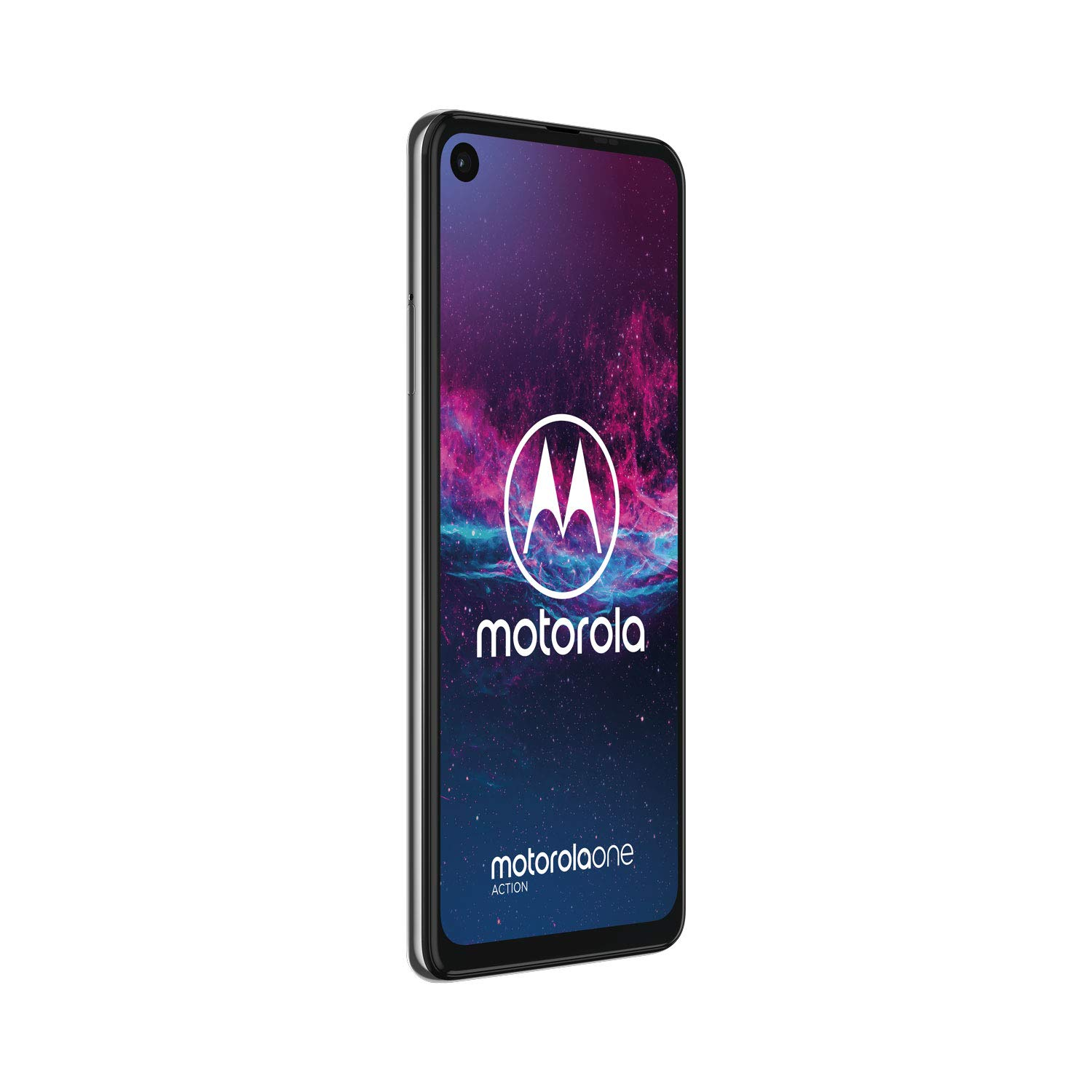 Móvil - Motorola One Action, Blanco, 128 GB, 4 GB RAM, 6.3", Samsung Exynos 9609, 3500 mAh, Android