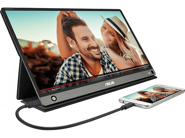 ASUS Monitor ZenScreen Go MB16AHP schwarz, 15.6 Zoll (90LM04T0-B01170) 15,6 Zoll Monitor, Full-HD, 5 ms Reaktionszeit, 250 cd/m², 60 Hz, Schwarz — Foto 5 von 5