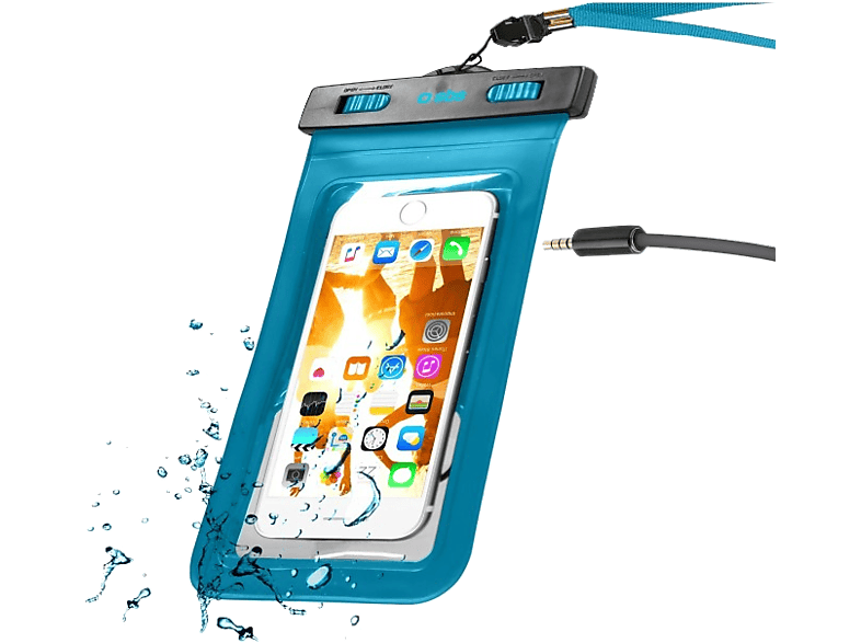 SBS Waterdichte hoes voor smartphone 5.5'' Blauw (TEWATERJACK55K)