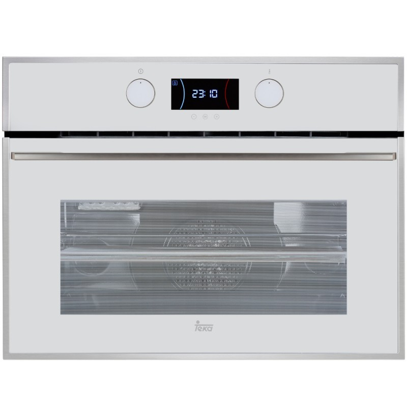 Microondas integrable - Teka MLC 844, 44 L, 1000W, Grill, Acero Inoxidable y Cristal Blanco