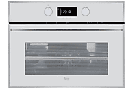 Microondas integrable - Teka MLC 844, 44 L, 1000W, Grill, Acero Inoxidable y Cristal Blanco