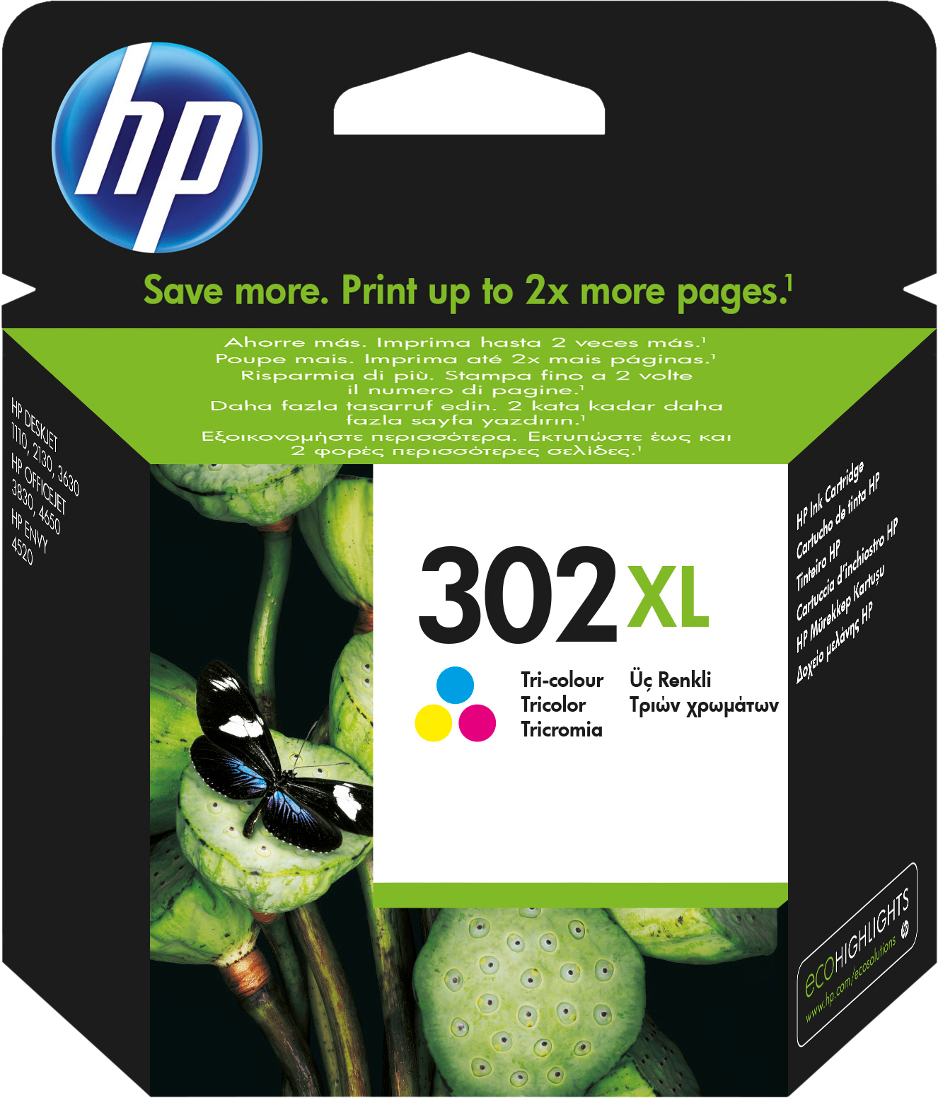 HP 302XL - Tintenpatrone (Mehrfarbig)