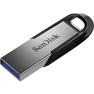 SANDISK Ultra Flair - Clé USB  (128 GB, Noir/Argent)