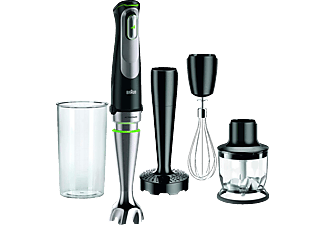 BRAUN MQ 9027X MultiQuick 9 - Mixeur plongeant  (Noir/Acier inoxydable)