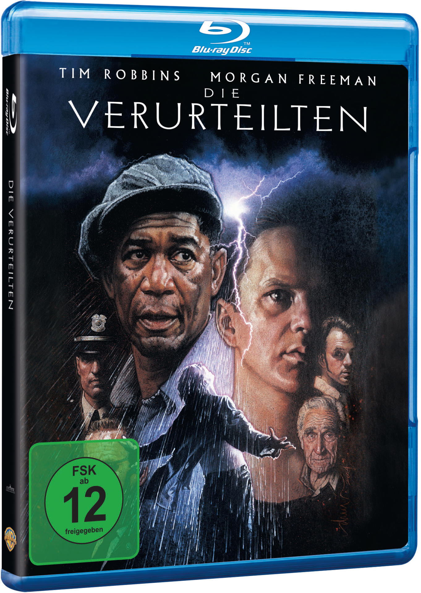Filmcover mit Tim Robbins, Morgan Freeman. Der Titel ist auf Deutsch, und blauer Hintergrund.