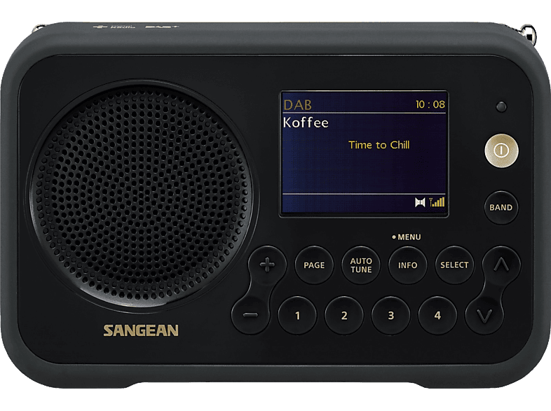 SANGEAN Draagbare radio DAB+ FM Stereo Traveller 760 Zwart (DPR-76 BL)