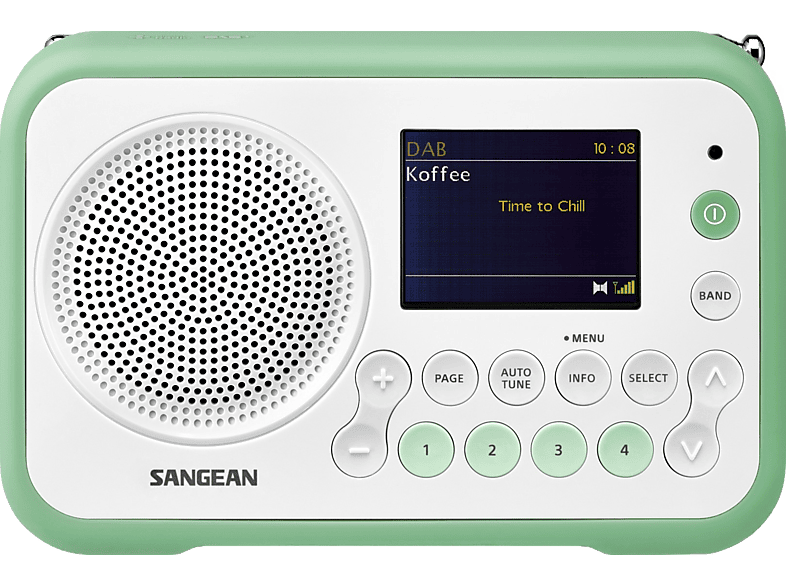 SANGEAN Draagbare radio DAB+ FM Stereo Traveller 760 Groen (DPR-76 WH/GR)