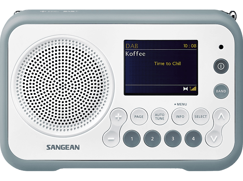 SANGEAN Draagbare radio DAB+ FM Stereo Traveller 760 Grijs (DPR-76 WH/SBL)