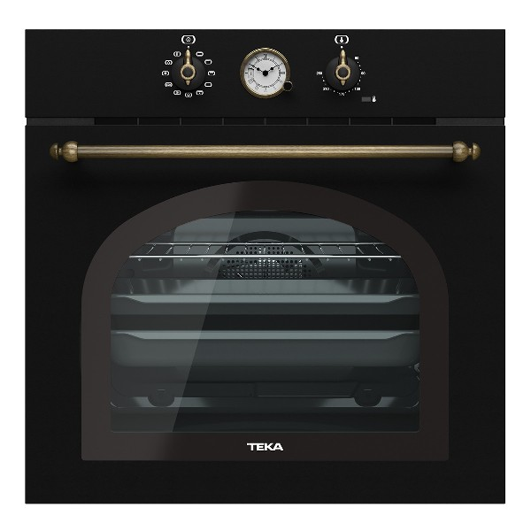 Horno - Teka HRB 6300 AT, Multifunción, Polivalente, A+, 9 funciones, Sistema Hydroclean®, Negro