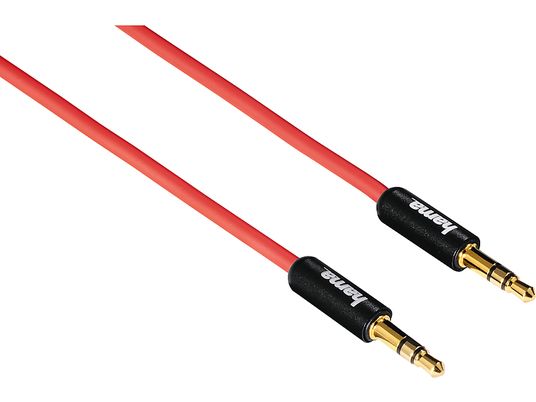HAMA Super Soft - Câble de raccordement (Rouge/Noir)