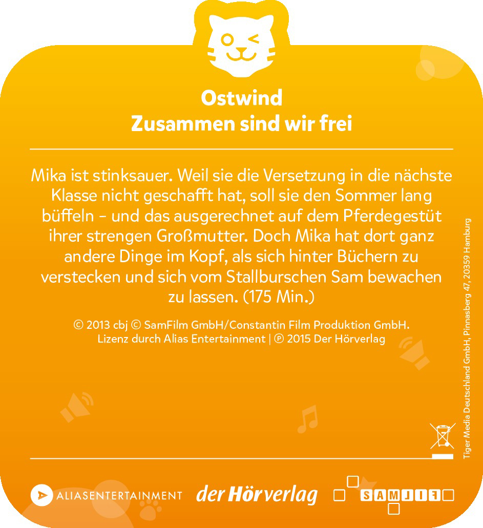 TIGERMEDIA Tigercard - Ostwind 1 - Zusammen sind wir frei Tigercard, Mehrfarbig