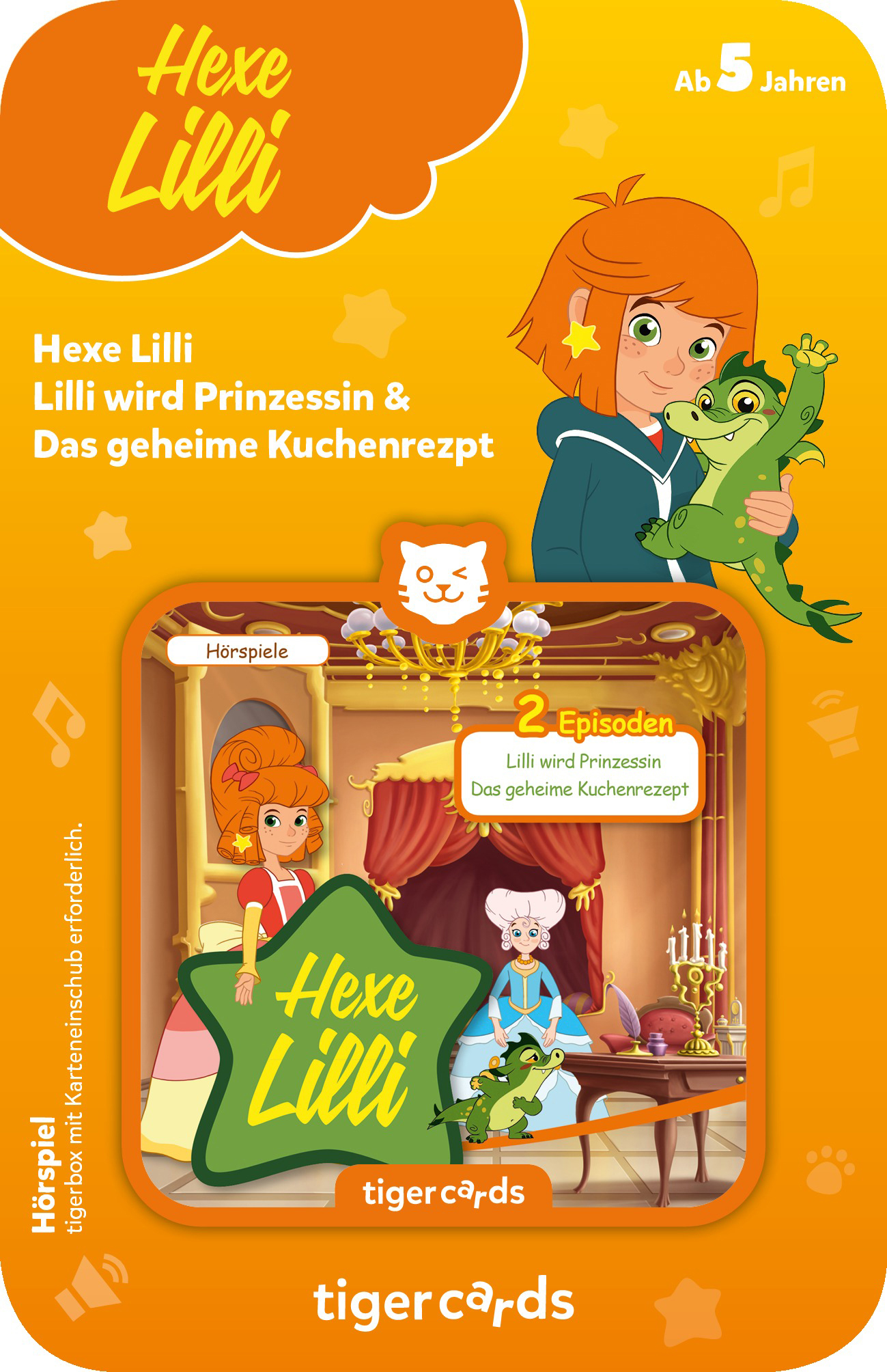TIGERMEDIA Tigercard - - Kuchenrezept Das wird & Prinzessin Tigercard, Hexe geheime Mehrfarbig Lilli