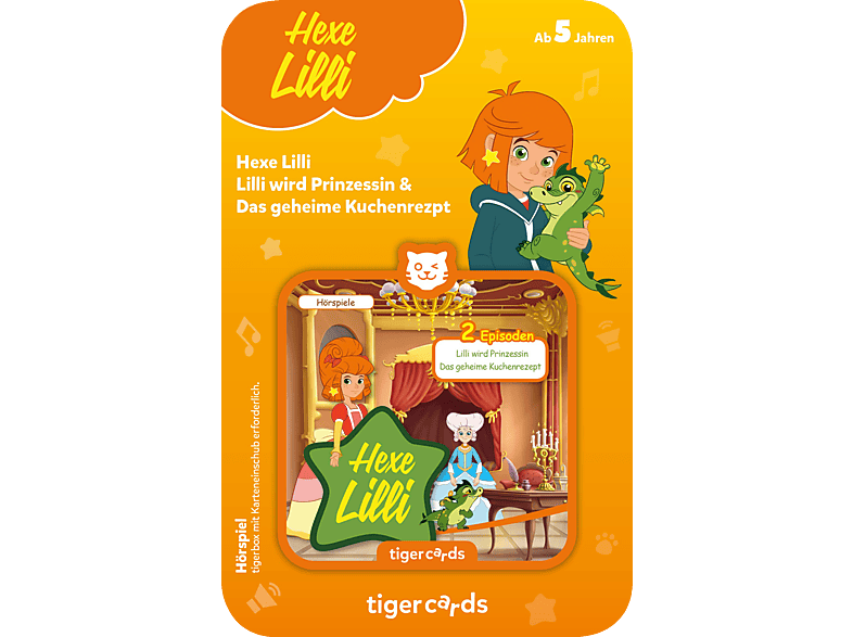 TIGERMEDIA Tigercard - geheime Kuchenrezept - Prinzessin & Hexe Mehrfarbig wird Tigercard, Lilli Das