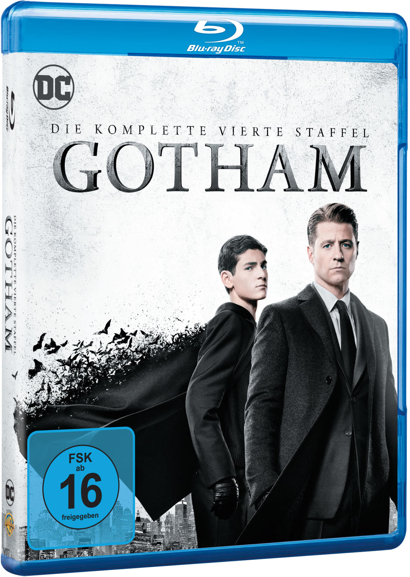 Blu-ray-Disc von 'Gotham' Staffel 4. Zwei Männer in Anzügen sind auf dem Cover.