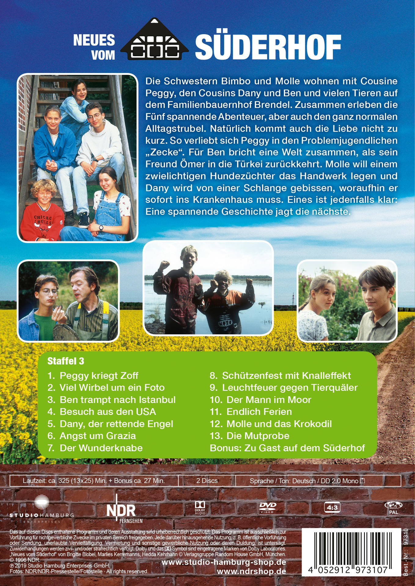 DVD-Hülle mit mehreren Personen auf dem Cover, Text in deutscher Sprache.