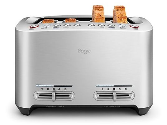 SAGE the Smart Toast - 4 tranches - Grille-pain (Argent)