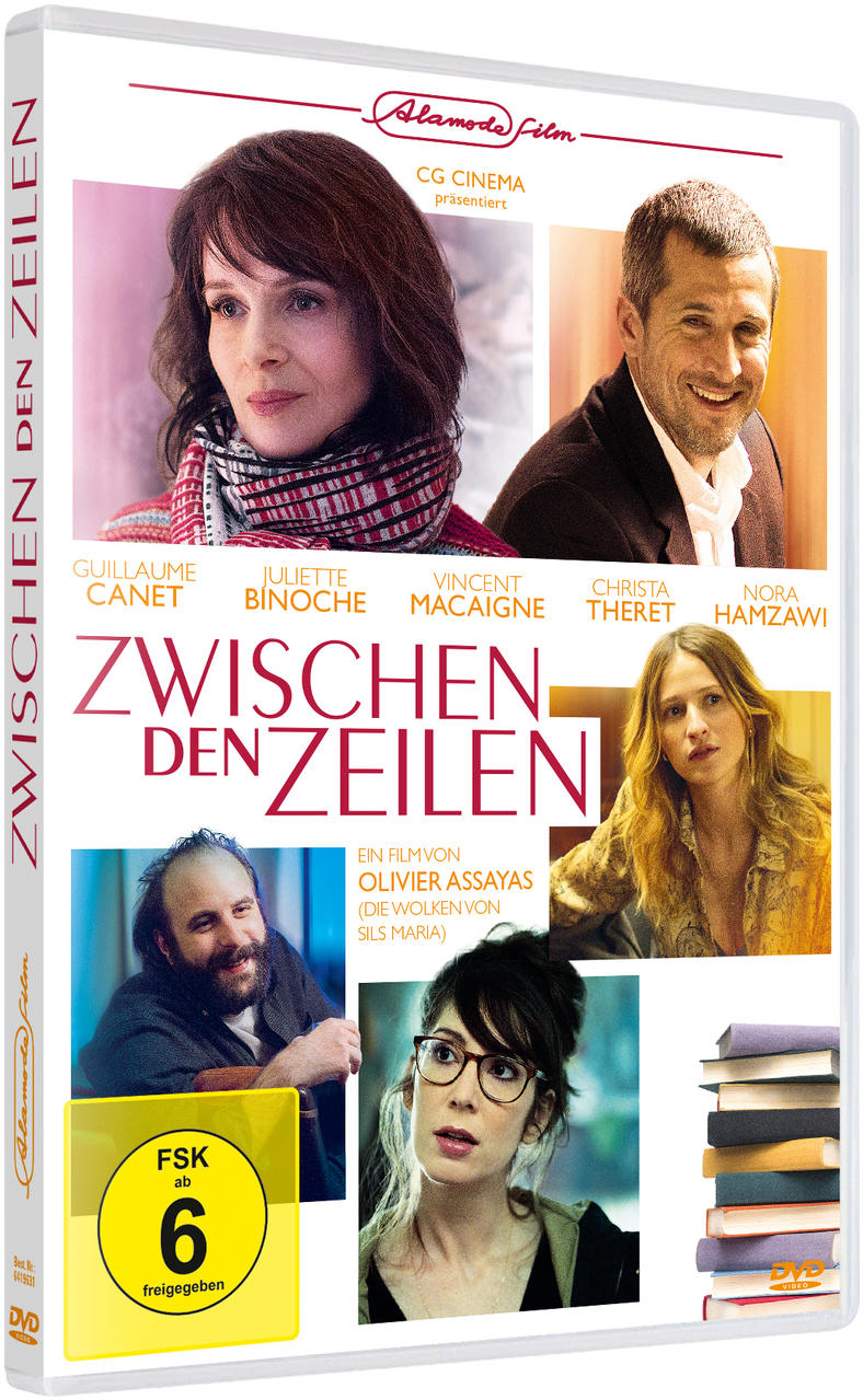 DVD-Hülle mit Schauspielern. Titel: Zwischen Den Zeilen. Der Film wird von CG Cinema präsentiert.