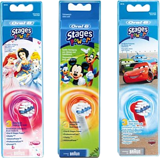 ORAL B Opzetborstel Stages Power Kids (EB 10-3)