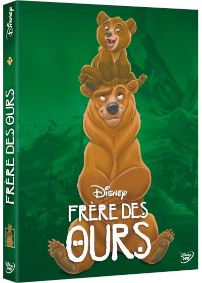 DVD-hoes voor Broer Beer. Bruine beer en welp op de voorkant, groene achtergrond.