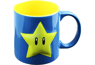 ABYSSE CORP Mario Star - Tasse (Blau/Gelb)