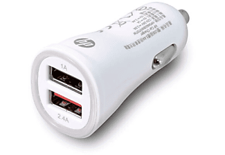 HP Çift USB 3.4A Hızlı Araç Şarj Cihazı Gümüş