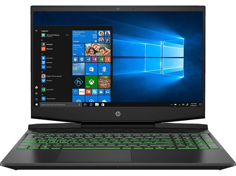 HP Pavilion 15-dk0311ng, Notebook, mit 15,6 Zoll Display, Intel® Core ...