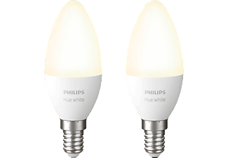 PHILIPS HUE Bluetooth Ledlamp Warmwit licht E14 2-pack (67127300)