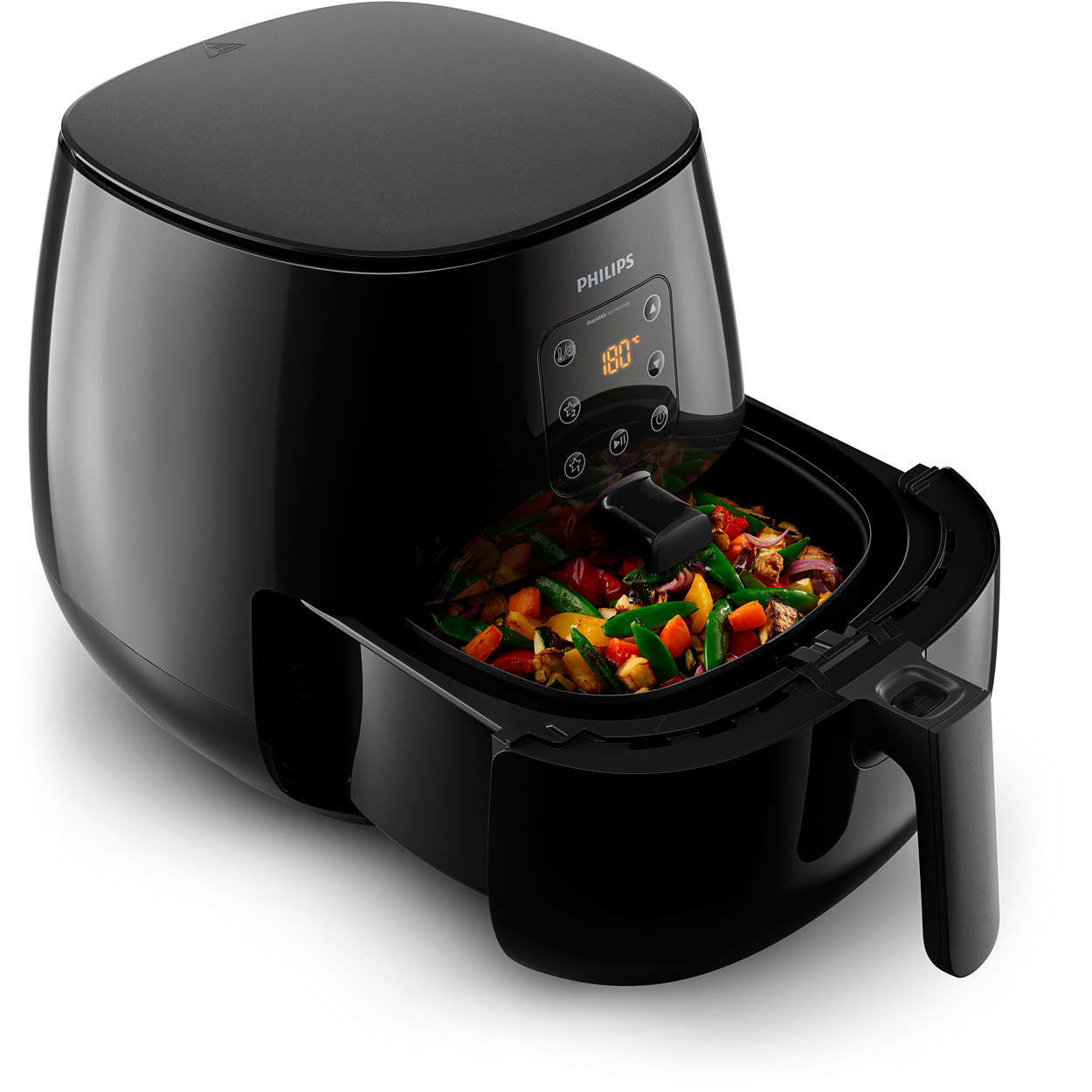 PHILIPS Heißluftfritteuse Airfryer XL Essential HD9260/90, schwarz Heißluftfritteuse (1200 g, 1900 Watt, Schwarz)
