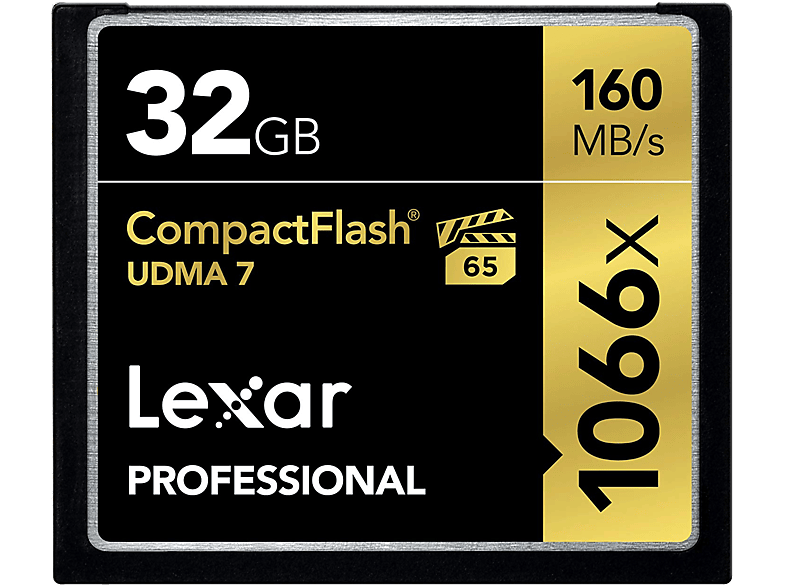 LEXAR Geheugenkaart Professional 32 GB 1066x CompactFlash (LCF32CRBEU1066)
