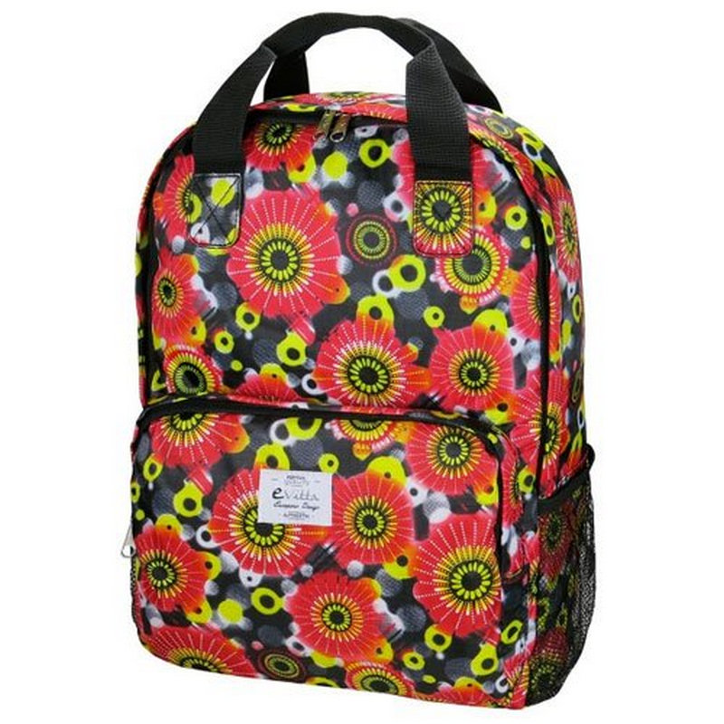 Mochila para portátil - E-Vitta Roses Zanzibar, Para portátiles de 15.4 a 16", Multicolor