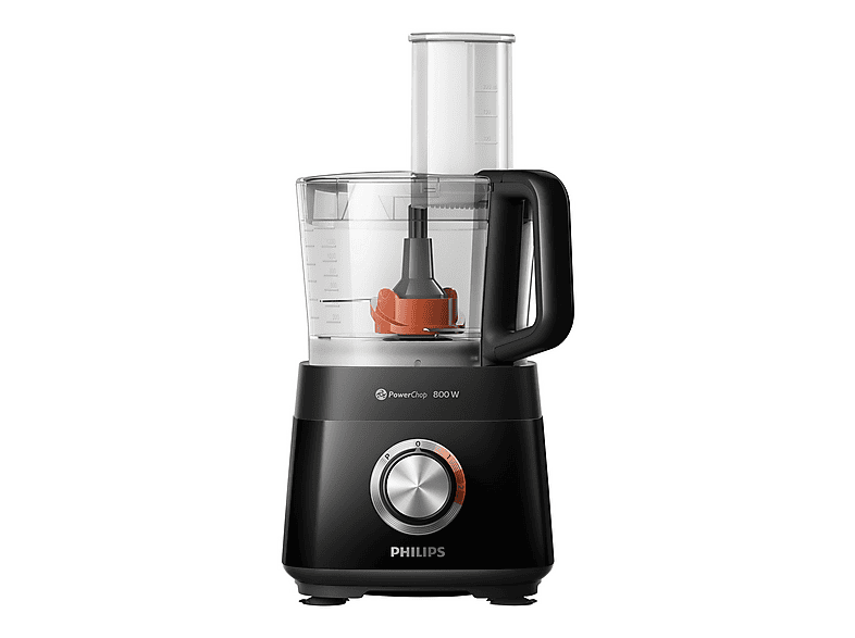 Philips Küchenmaschine HR7510/00 Food Prozessor 800, schwarz Küchenmaschine Schwarz (Rührschüsselkapazität: 2,1 l, 800 Watt) — Foto 3 von 5