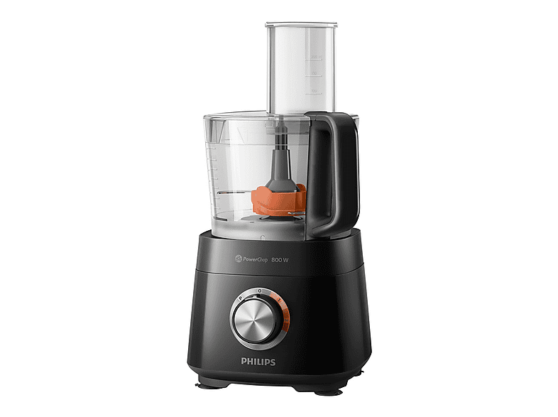 Philips Küchenmaschine HR7510/00 Food Prozessor 800, schwarz Küchenmaschine Schwarz (Rührschüsselkapazität: 2,1 l, 800 Watt) — Foto 2 von 5