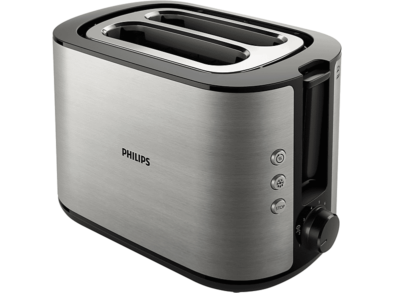 Philips HD2650/90 Toaster (rostfreier Edelstahl, 950 Watt, Schlitze: 2)
