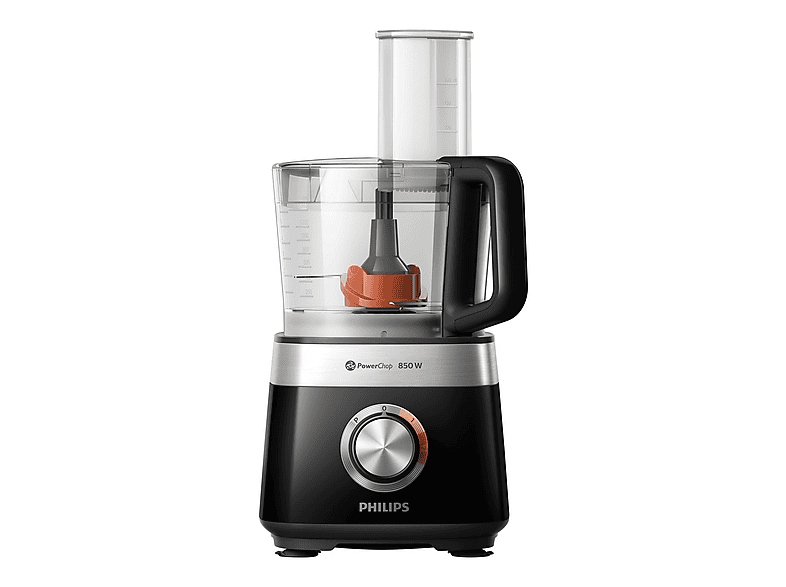 Philips Küchenmaschine HR7530/10 Food Prozessor 850, schwarz Küchenmaschine Schwarz (Rührschüsselkapazität: 2,1 l, 850 Watt) — Foto 3 von 5