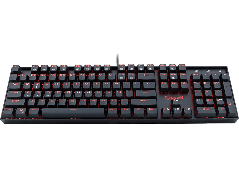 REDRAGON K551 Mitra Magyar Kiosztású Mechanikus Gamer Billentyűzet, Blue Switch