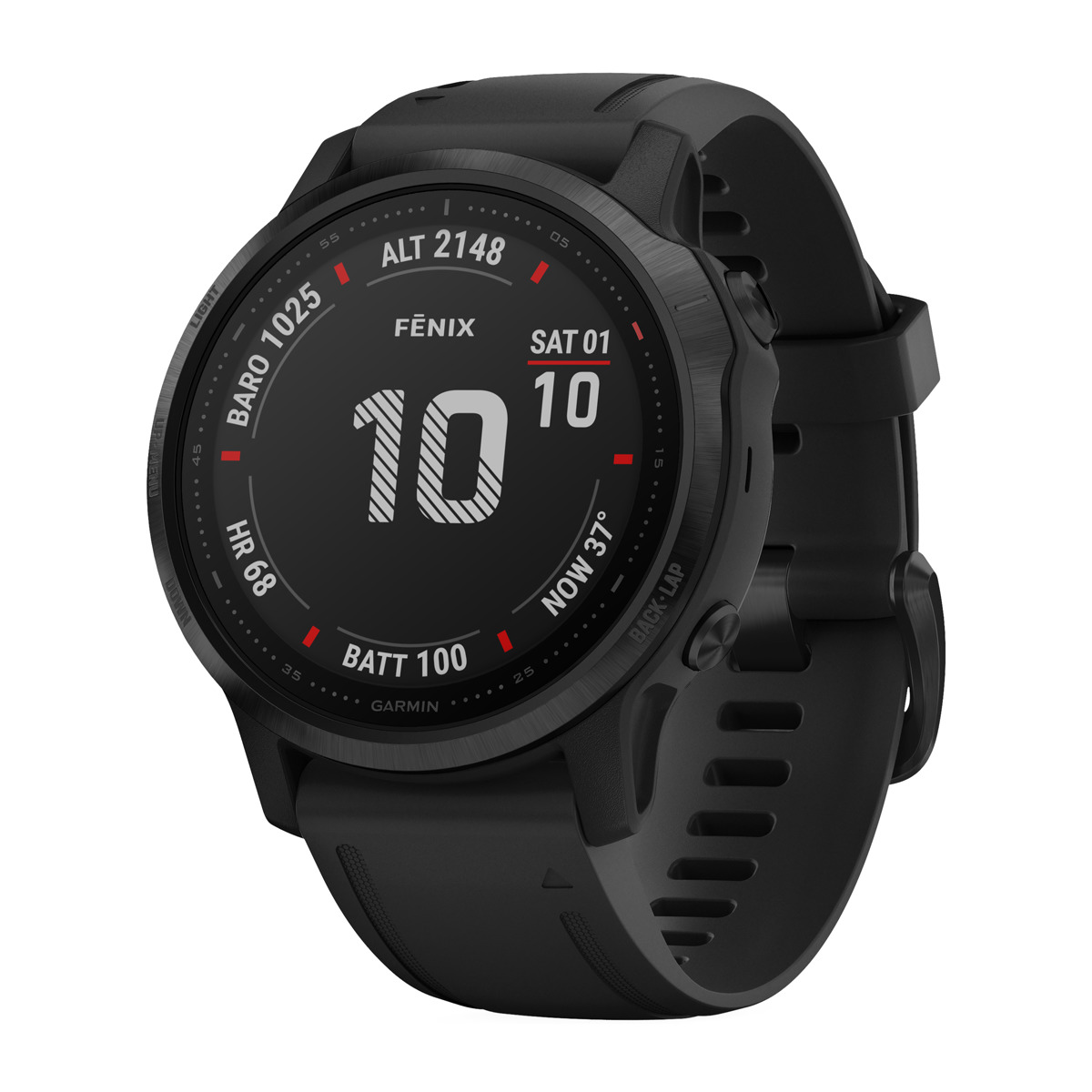 Reloj deportivo - Garmin, Fenix 6S Pro, GPS, Sensores ABC, Aplicaciones deportivas