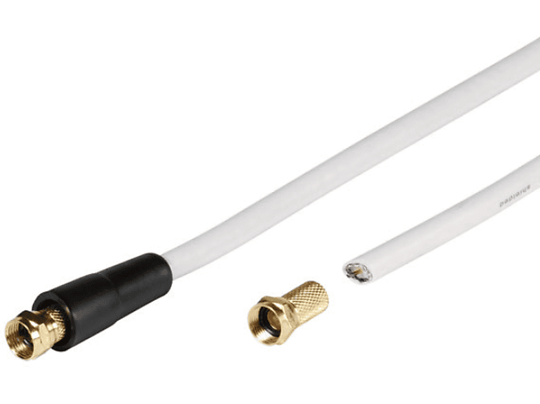 Vivanco 44061 SAT Anschlusskabel Set, 110dB, 20m; SAT-Anschlusskabel-Set