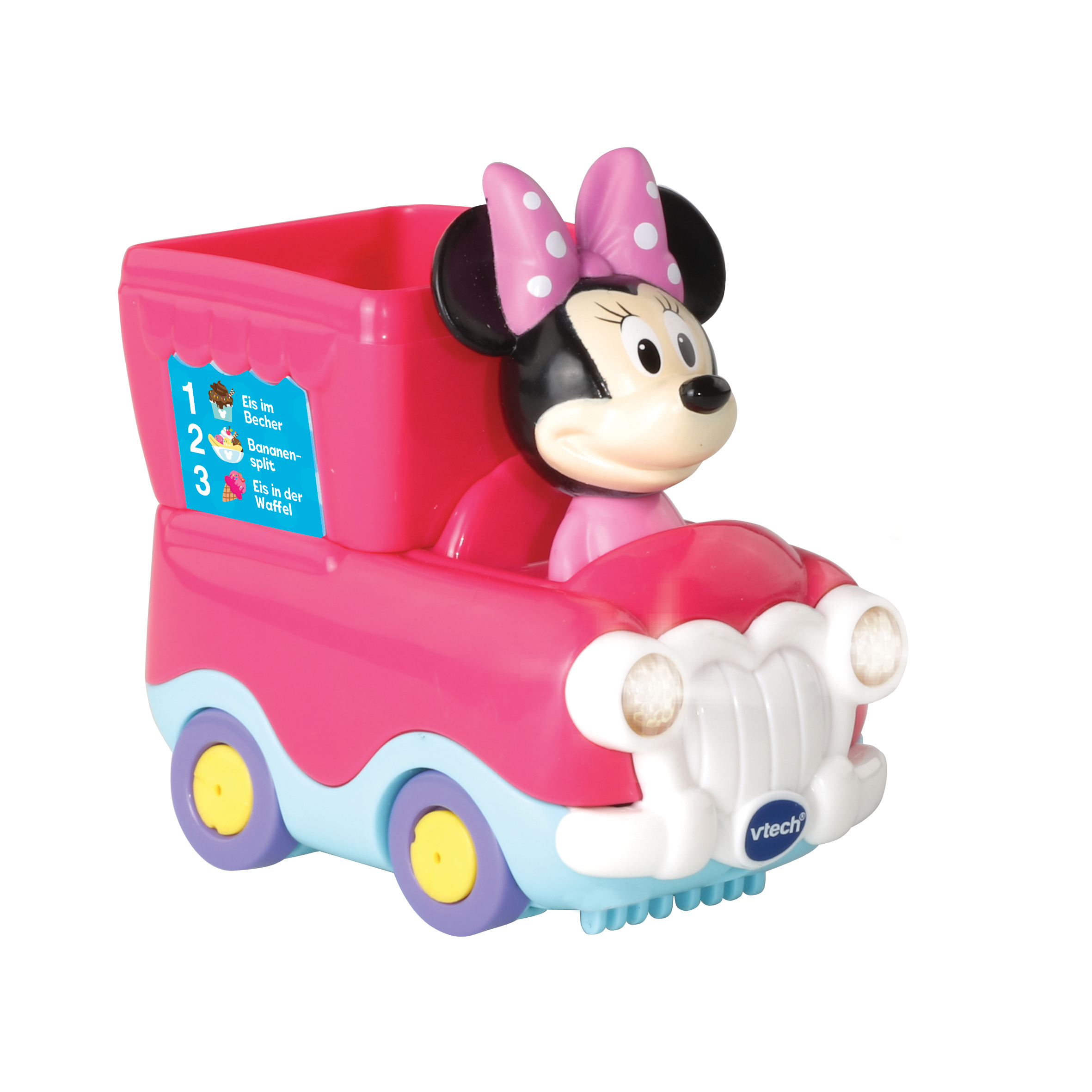 VTECH Tut Tut Baby Flitzer - Minnies Eiswagen Spielzeugauto, Mehrfarbig