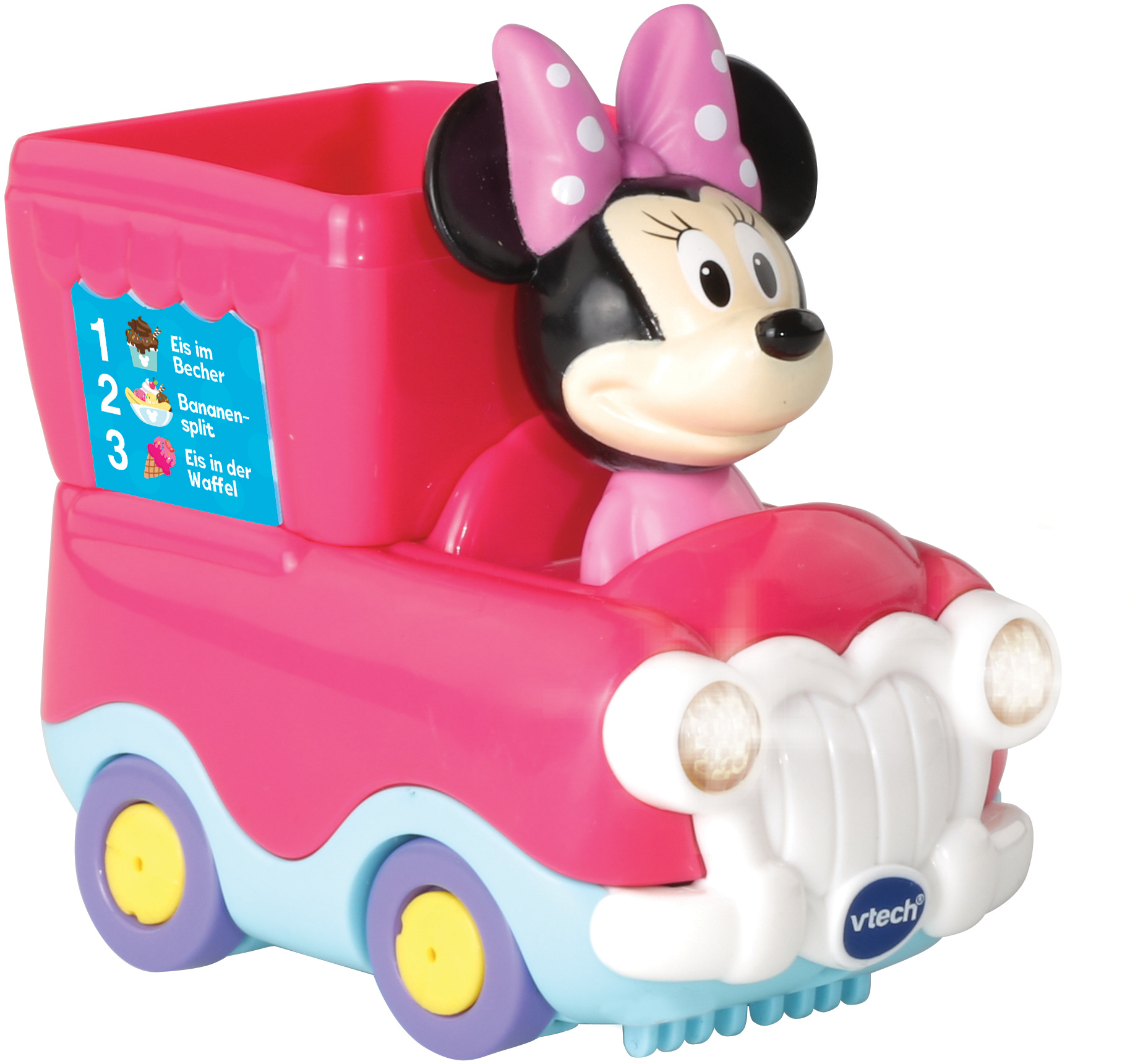 VTECH Tut Tut Baby Flitzer - Minnies Eiswagen Spielzeugauto, Mehrfarbig
