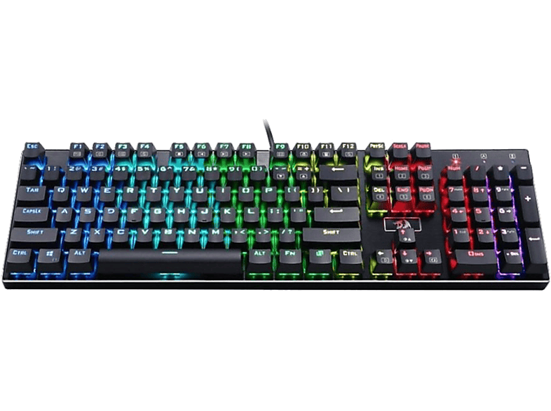 REDRAGON K556RGB Devarajas Magyar Kiosztású Mechanikus Gamer Billentyűzet, Blue Switch