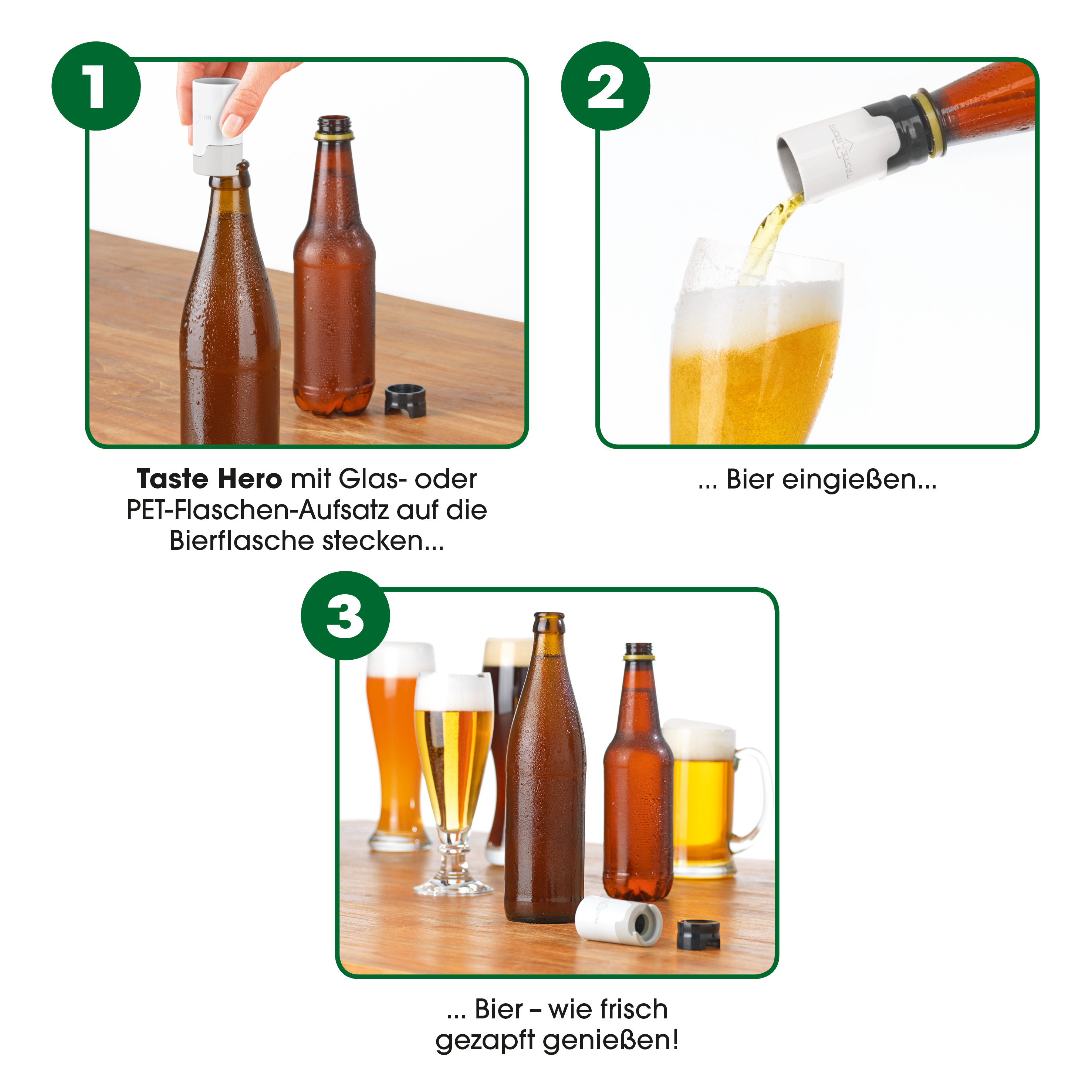 DIE HÖHLE DER LÖWEN Taste Hero Bier-Aufsatz Frisch Gezapft 