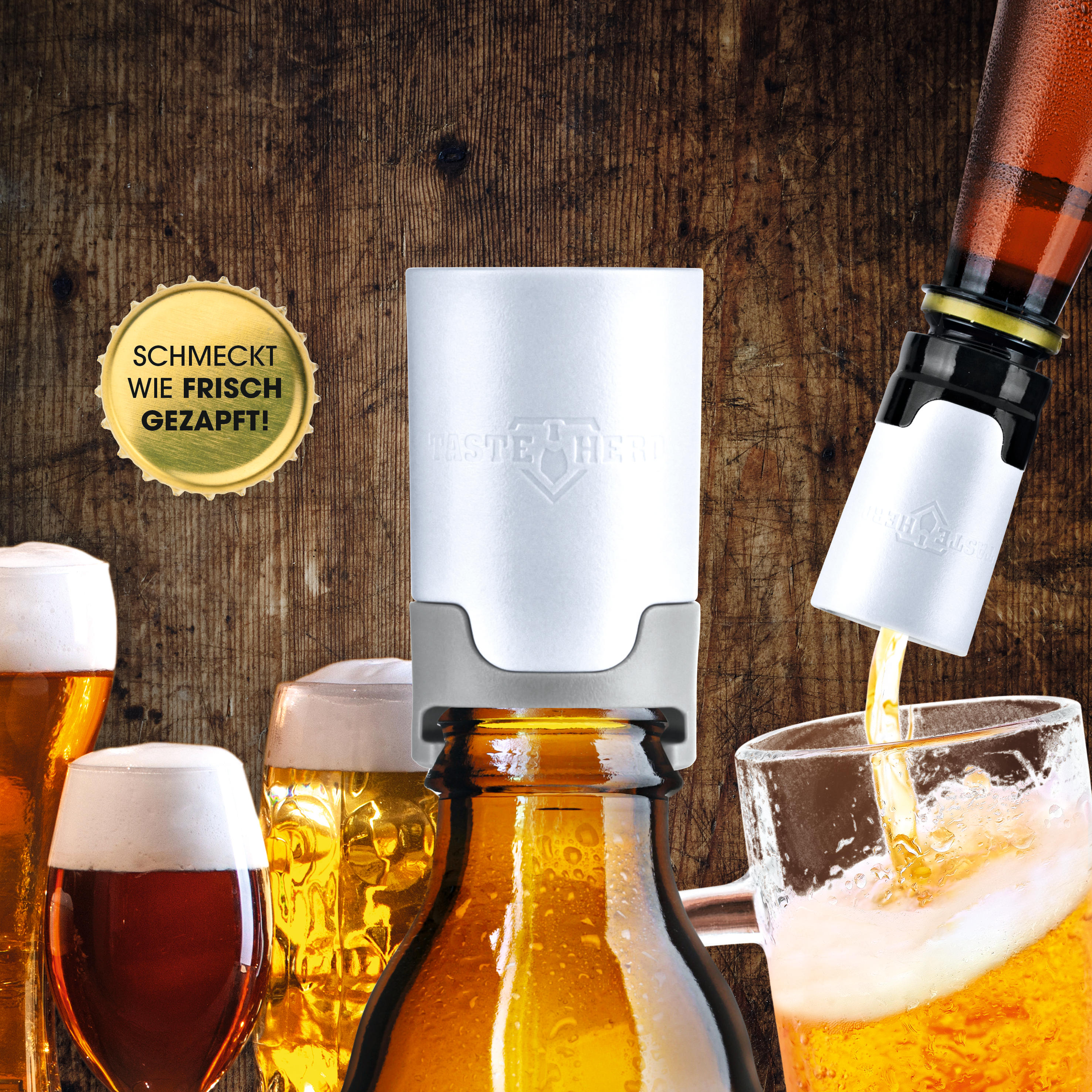 DIE HÖHLE DER LÖWEN Taste Hero Bier-Aufsatz Frisch Gezapft 